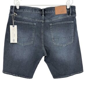MBX Premium Denim Goods Men's Slim Fit Stretch Blue Denim Shorts Size 36 NWT